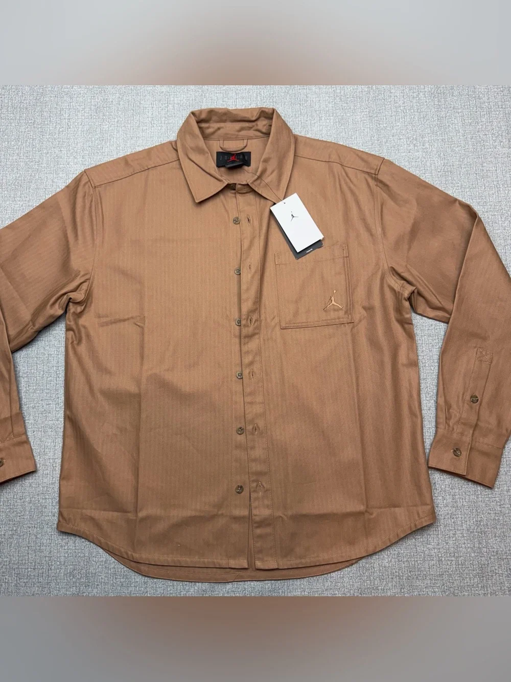 NEW Air Jordan Essentials Button Down‎ Long Sleeve Shirt
